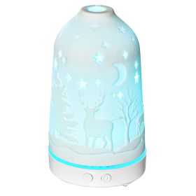 100ml Aroma Diffuser Essential Oils Humidifier, 7 Colors LED, 2 Mist Mode, Timer, Auto-off Feature for Relaxation