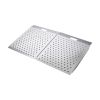 Threshold Ramp for Doorways, 29.5 x 24.3 in, Platform Aluminum Wheelchair Ramp, Non-Slip Door Threshold Ramps, 750 lbs Load Capacity, for Home Steps