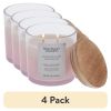 (4 pack)and Lavender and Lemonade Scented 2-Wick Ombre Jar Candle 12oz.