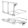 VEVOR Foldable Bed Rail for Elderly, 28 in Bedside Assist Rail with Fixing Strap, Adjustable Height Pipe Bedside Cane