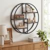 Decorative Circular Metal Wall Mounted Shelf for Display