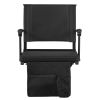 VEVOR Stadium Seat, Portable Bleacher Seat with Armrest, Back Support and Thick Cushion, Bench Chair for Bleacher Includes Shoulder Strap, Hooks