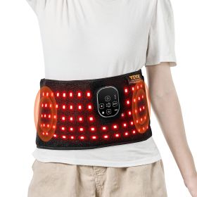 VEVOR Red Light Therapy for Waist, 660nm & 850nm Red Light Therapy Wrap Belt with Timer, 105 LEDs, 3-Level Vibration & 3 Intensities