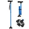Walking Cane for Man Woman, Folding Walking Stick with 8-Level Adjustable Height and 4-Pronged Pivoting Base