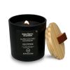 (4 pack)13oz Salted Coconut Mahogany Scented Wooden Wick Jar Candle