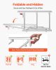 VEVOR Foldable Bed Rail for Elderly, 28 in Bedside Assist Rail with Fixing Strap, Adjustable Height Pipe Bedside Cane