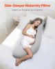 VEVOR Pregnancy Pillows for Side Sleeping, L-Shaped Maternity Pillow for Pregnant Women