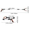 Grabber Reacher Tool, 43" Foldable Reacher Grabber Pickup Tool with 360Â° Rotating Jaw, Magnet and LED Light