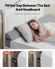 VEVOR Bed Wedge Pillow for Headboard, King Size, 76"x6"x4.5" Bed Gap Filler, Fill 0-4" Gap Between Headboard and Mattress