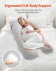 VEVOR Pregnancy Pillow, U-Shaped Full Body Maternity Pillow for Pregnant Women