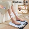 1Pc Rechargeable EMS Foot Massager for Neuropathy TENS Stimulator With 10Modes 50Intensities Remote Control For Muscle Relaxation Cramps Circulation G