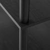 No Tools 4-Shelf Bookcase, True Black Oak