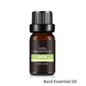 Organic Essential Oils Set Top Sale  Natural Therapeutic Grade Aromatherapy Oil Gift Kit For Diffuser (Option: Basil Essential Oil)