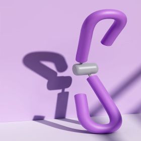 1pc Multifunctional Pelvic Floor Muscle Trainer Leg & Arm Trainer For Men And Women (Color: PURPLE)