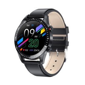 GT2 smart watch Bluetooth 1.32 inch call custom dial Heart rate Blood pressure Blood oxygen L13 (colour: Black skin)