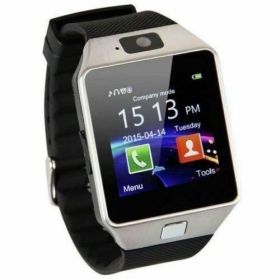 Bluetooth Smart Watch w/Camera Waterproof Phone Mate For Android Samsung iPhone (Color: Silver)
