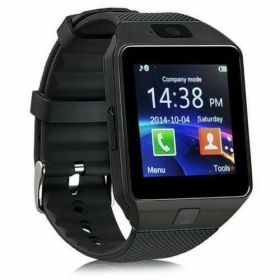 Bluetooth Smart Watch w/Camera Waterproof Phone Mate For Android Samsung iPhone (Color: Black)