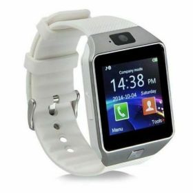 Bluetooth Smart Watch w/Camera Waterproof Phone Mate For Android Samsung iPhone (Color: White)