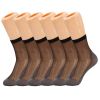 Women's 6-Pack Non-Slip Sheer Ankle Socks with Cushioned Cotton Sole & Reinforced Toe Breathable Comfort