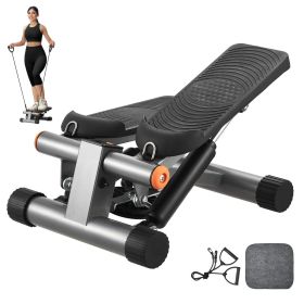 VEVOR Stair Stepper, Mini Stepper for Exercise at Home, Hydraulic Fitness Stepper with Resistance Bands, Full Body Workout Cardio Equipment (Stride Adjustable or Not: Yes, Motion Mode: Up and Down Motion)