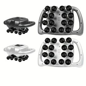 Professional 16-Speed Percussion Massage Gun - Deep Tissue Therapy for Full Body Muscle Recovery (Back/Legs/Arms) (Color: Grey)