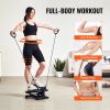 VEVOR Stair Stepper, Mini Stepper for Exercise at Home, Hydraulic Fitness Stepper with Resistance Bands, Full Body Workout Cardio Equipment