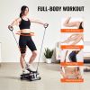 VEVOR Stair Stepper, Mini Stepper for Exercise at Home, Hydraulic Fitness Stepper with Resistance Bands, Full Body Workout Cardio Equipment