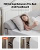 VEVOR Bed Wedge Pillow for Headboard, King Size, 76"x10"x6" Bed Gap Filler, Fill 0-7" Gap Between Headboard and Mattress