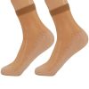 10 Pairs Anti Slip Sheer Ankle Socks for Women with Cotton Sole Silk Thin Nylon Ankle Socks